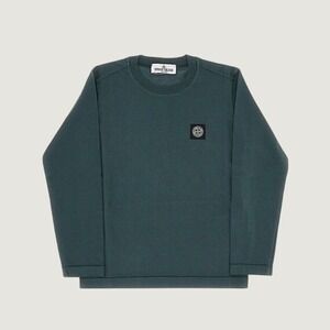 Stone Island Long Sleeve T-Shirt Compass Patch Green‎ Medium